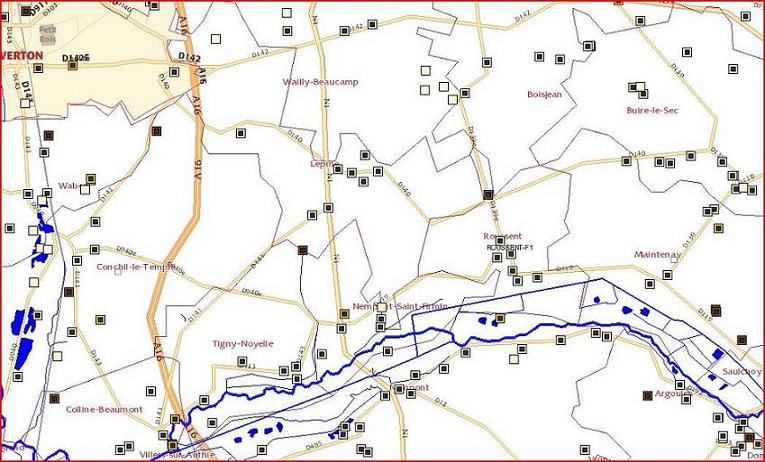 carte des forages  Lpine